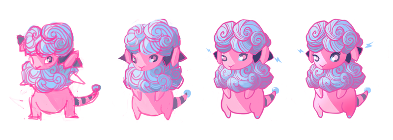 Illustration for article titled Fluffy...Flaaffy! Pokemon One a Day, Series 2!